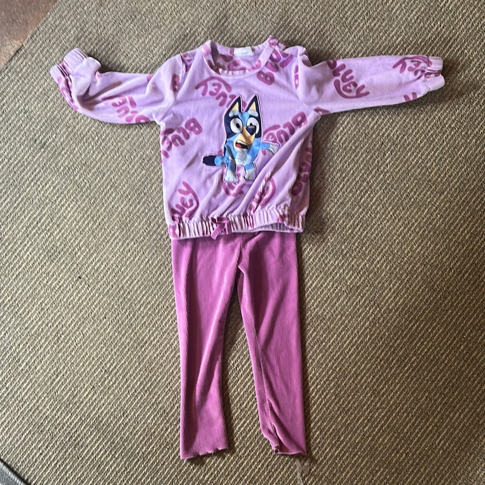 Bluey Purple Kids Matching Set